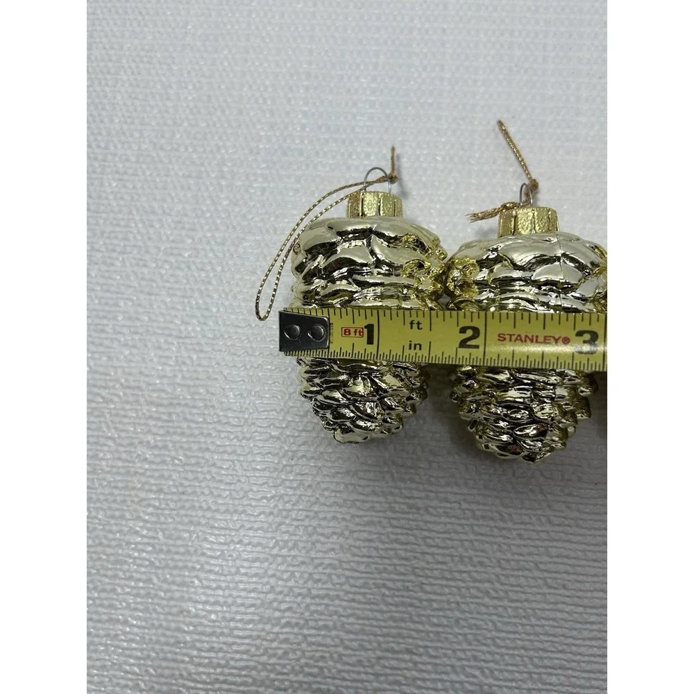 4 Vintage Pinecone Christmas Holiday Tree Ornaments Granny‎ Core Country Core